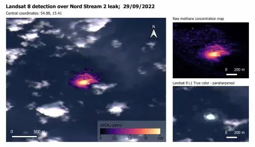 Nube di metano del Nord Stream copre la Scandinavia