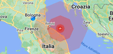 La terra trema ancora,  nuove scosse nella notte con epicentro nel mare a 30 km da Pesaro e Urbino