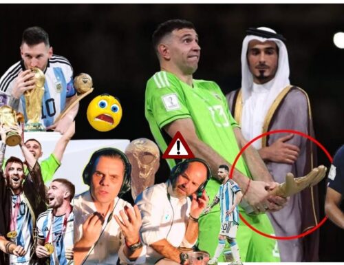 Monta la polemica sui  Mondiali: Messi “coperto” da un mantello arabo e su un gestaccio