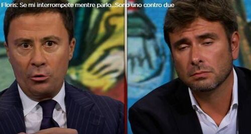 Italo Bocchino, duro scontro tv con Di Battista: “Avete rovinato l’Italia”. Di Battista balbetta (Video)